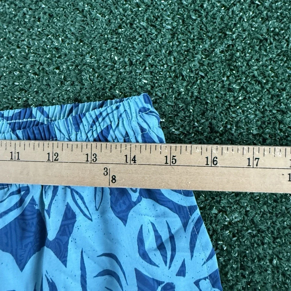 New RSVLTS Men's Shorts Size Small Blue Floral Hawaiian Trunks